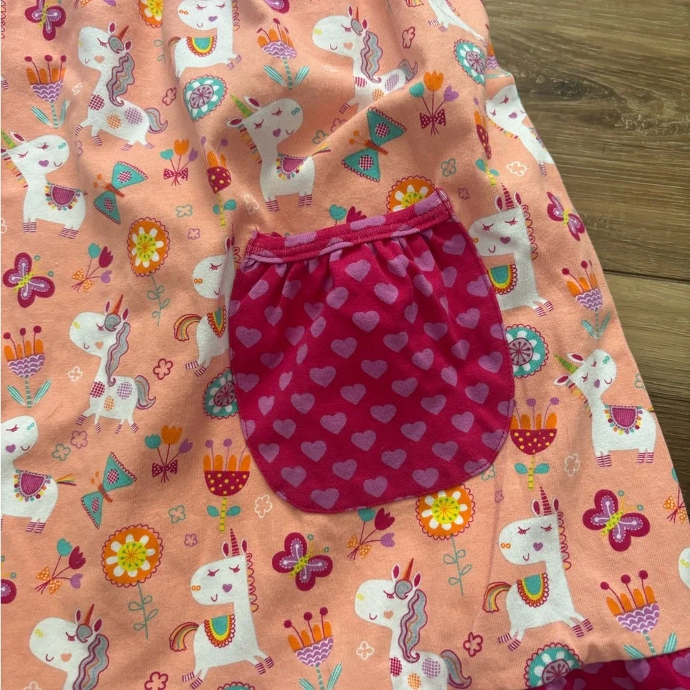 NWT Jelly The Pug Purple and Pink Unicorn Dress